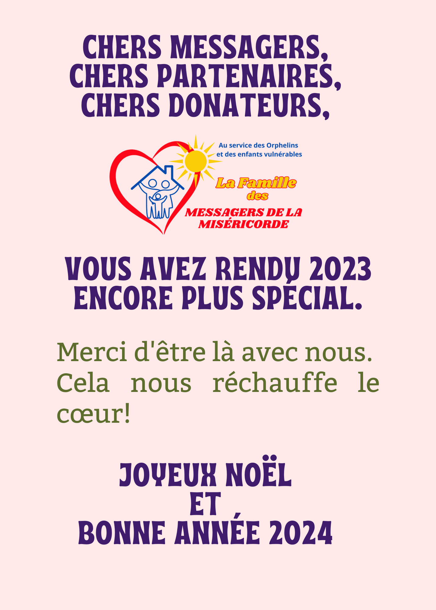 You are currently viewing Bilan et Perspectives : Année 2023 de la Famille des Messagers de la Miséricorde